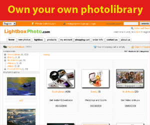 Lightbox photo library software